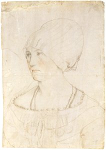 Portrait Drawing of Dorothea Meyer, by Hans Holbein the Younger