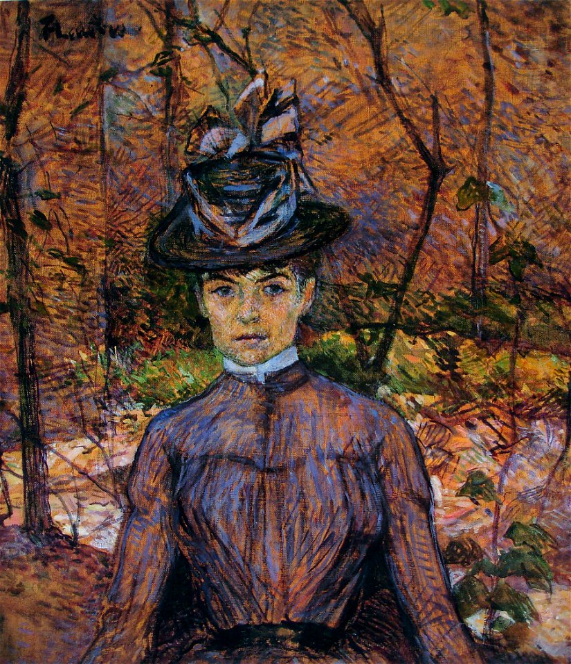 Portrait de Suzanne Valadon (Madame Suzanne Valadon, artiste peintre) - Henri de Toulouse-Lautrec