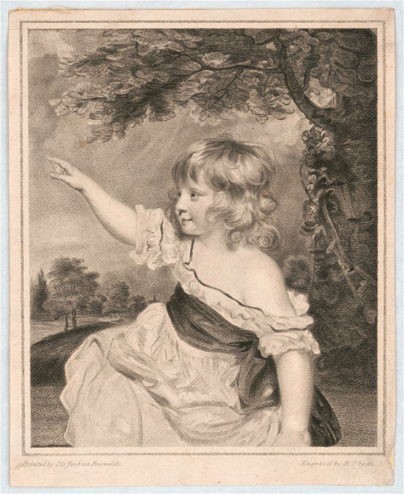 Portrait of Master Hare) - painted by Sir Joshna Reynolds ; engrav'd by R. Thew LCCN2016649803