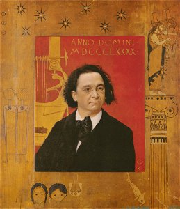 Portrait of Josef Pembaur by Gustav Klimt