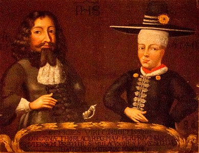 Portrait of Jón Thorlaksson and his wife