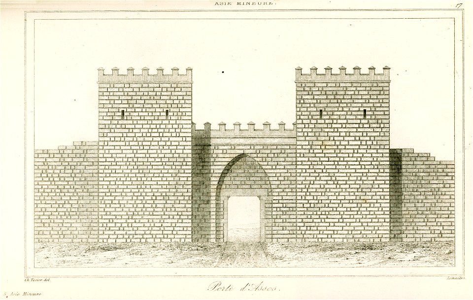 Porte d'Assos - Texier Charles Félix Marie - 1882