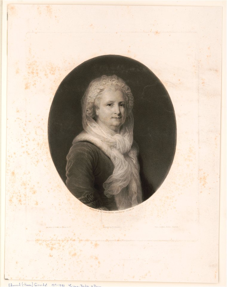 Portrait of Mrs. Washington painted by Jalabert LCCN2003688642
