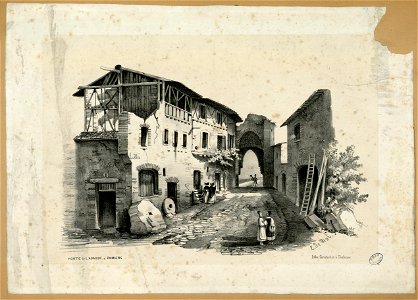 Porte de l'Agasse, à Pamiers - Fonds Ancely - B315556101 A MALBOS 1 017