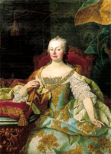 Portrait of Maria Theresa 18. c.. Free illustration for personal and commercial use.