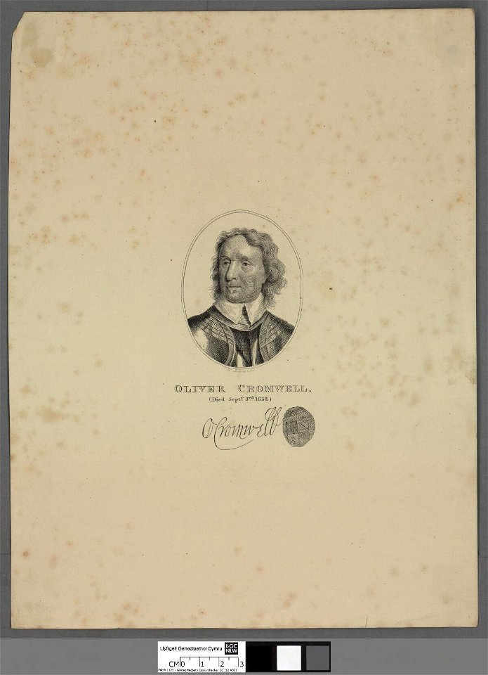 Portrait of Oliver Cromwell, (died Septr. 3rd. 1658) (4671437)