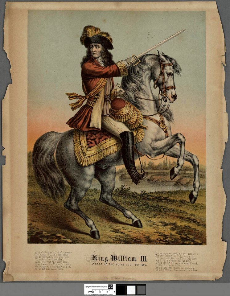 Portrait of King William III. crossing the Boyne July 1st 1690 (4672158)