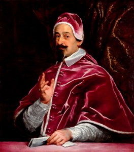 Portrait of Pope Alexander VII Chigi (by Giovanni Battista Gaulli - Baciccio). Free illustration for personal and commercial use.