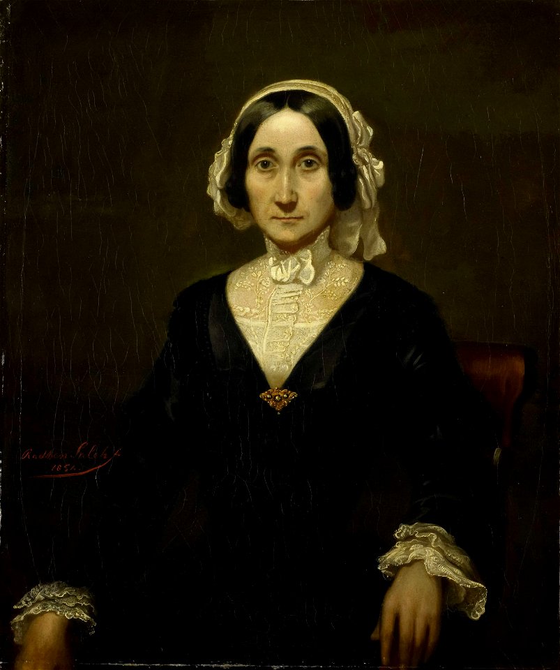 Portrait of Mrs. W.J.S. van Alphen, Baroness van Reede van Oudtshoorn, Raden Saleh