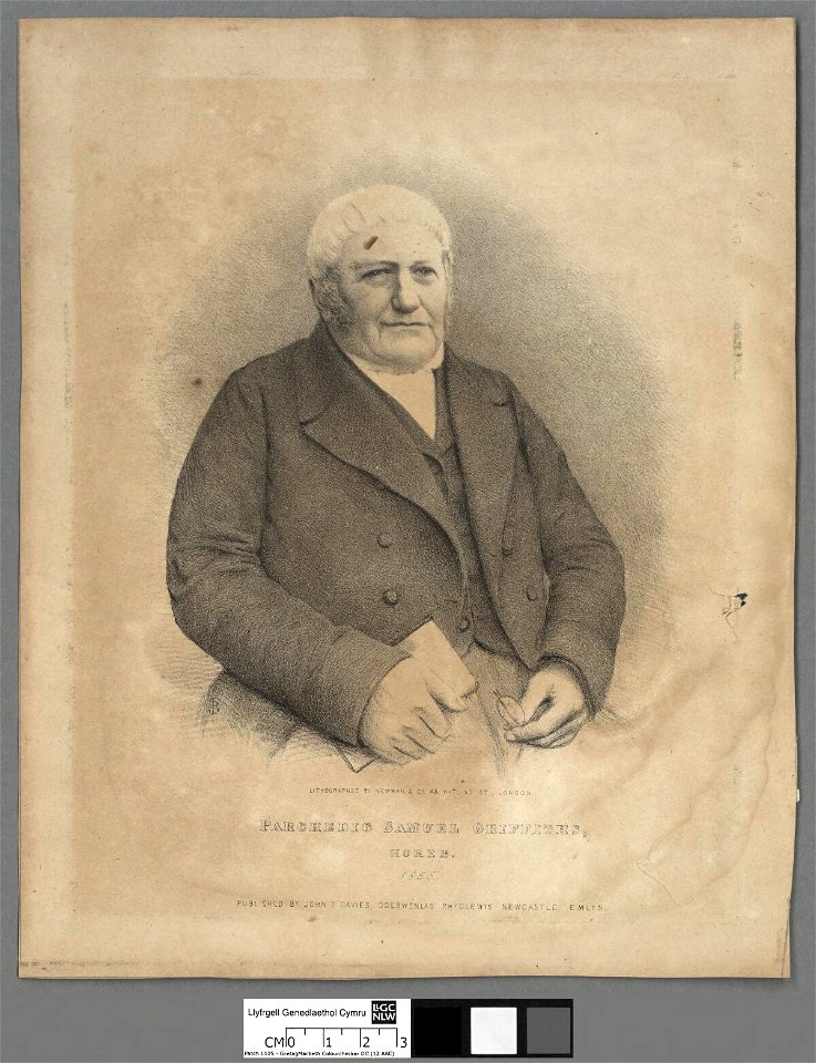 Portrait of Parchedig Samuel Griffiths, Horeb Llandysul 1855 (4670807)