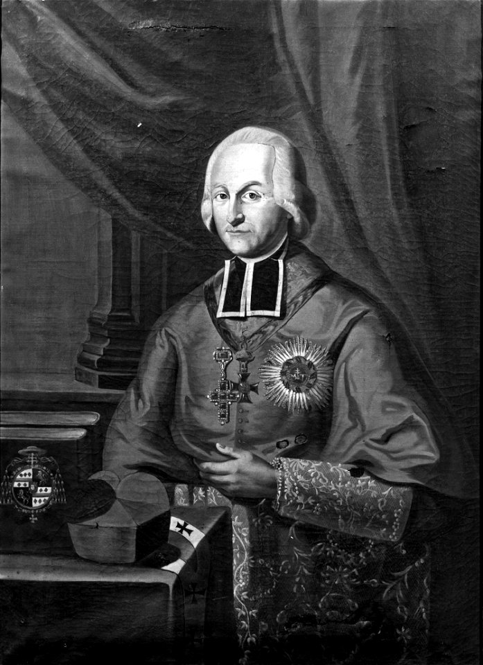 Portret van aartsbisschop Joannes Henricus de Frankenbergh (1759 - 1801)