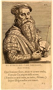 Portrait of Willem Key by Johannes Wierix Museum Boijmans Van Beuningen BdH 14961 (PK)