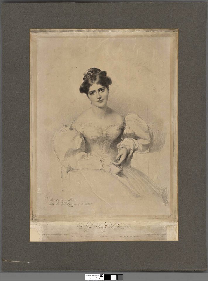 Portrait of Miss Fanny Kemble (4674701)