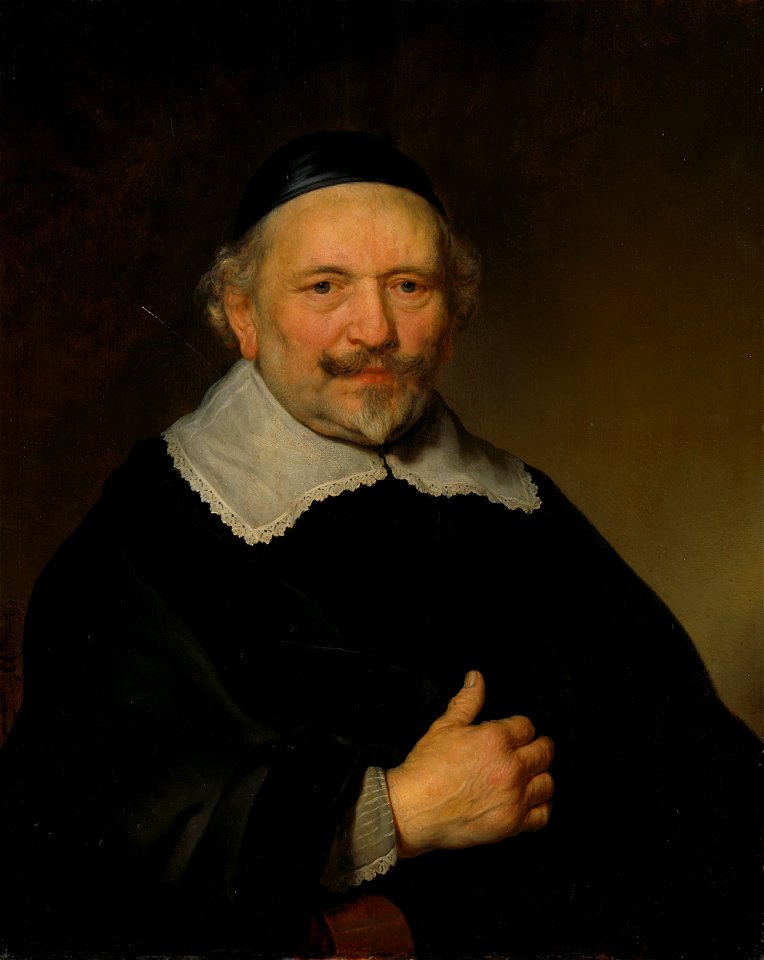 Portret van een man, vermoedelijk Augustijn Wtenbogaert (1577-1655) Rijksmuseum SK-A-582
