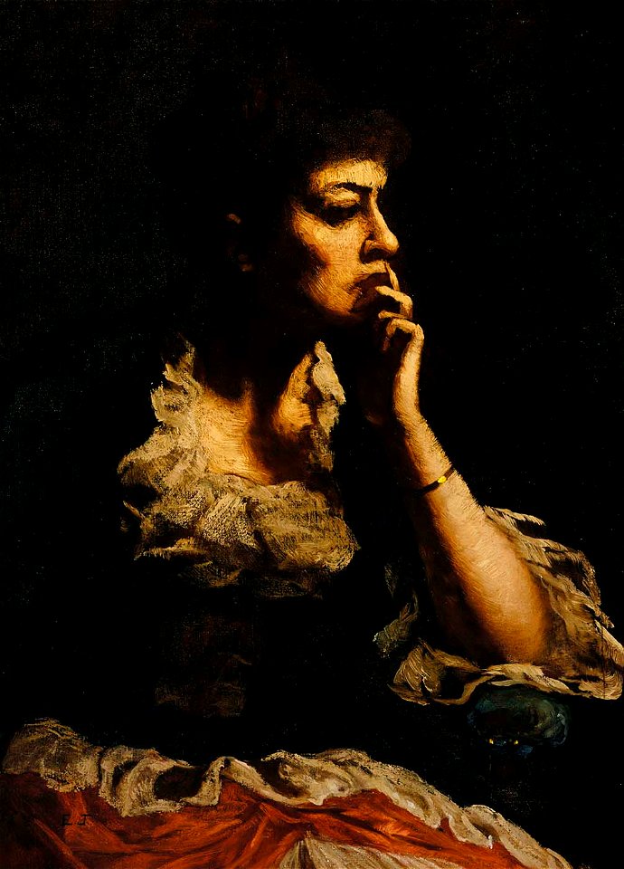 Portrait of Mrs. Eastman Johnson 1972.169 1a