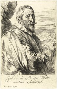 Portret van Joos de Momper, Anthony van Dyck, 1630 - 1641 - Rijksmuseum
