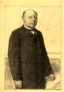 Portret van Frederik Willem Conrad door Hendrik Johannes Haverman