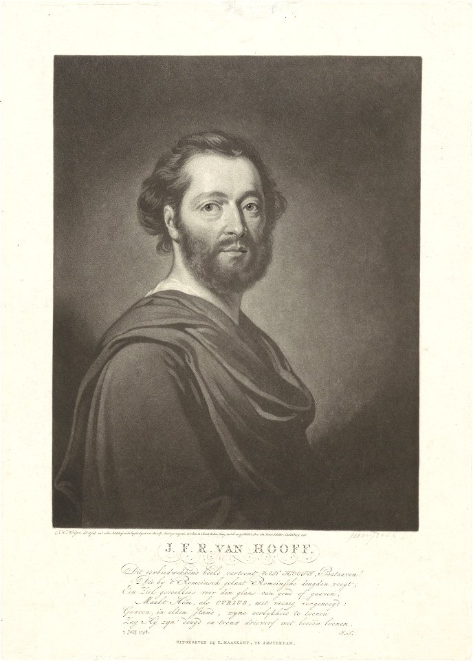 Portret van Johan Frederik Rudolph van Hooff, Charles Howard Hodges, 1798