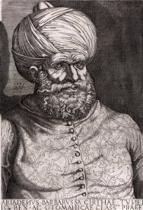 Portret van admiraal Khair ad-Din Barbarossa