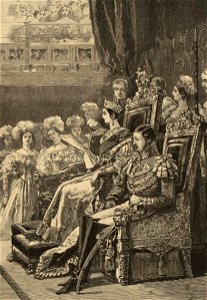 Portrait of Queen opening Parliament in 1846 (4674625)