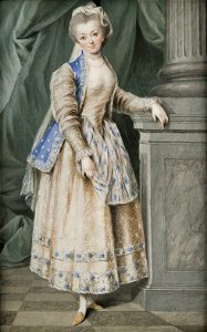 Portret ks. Izabelli z Flemingów Czartoryskiej w stylizowanym stroju polskim