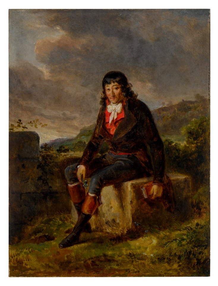 Portrait of Louis-Marie de la Révellière-Lépeaux, seated in a landscape