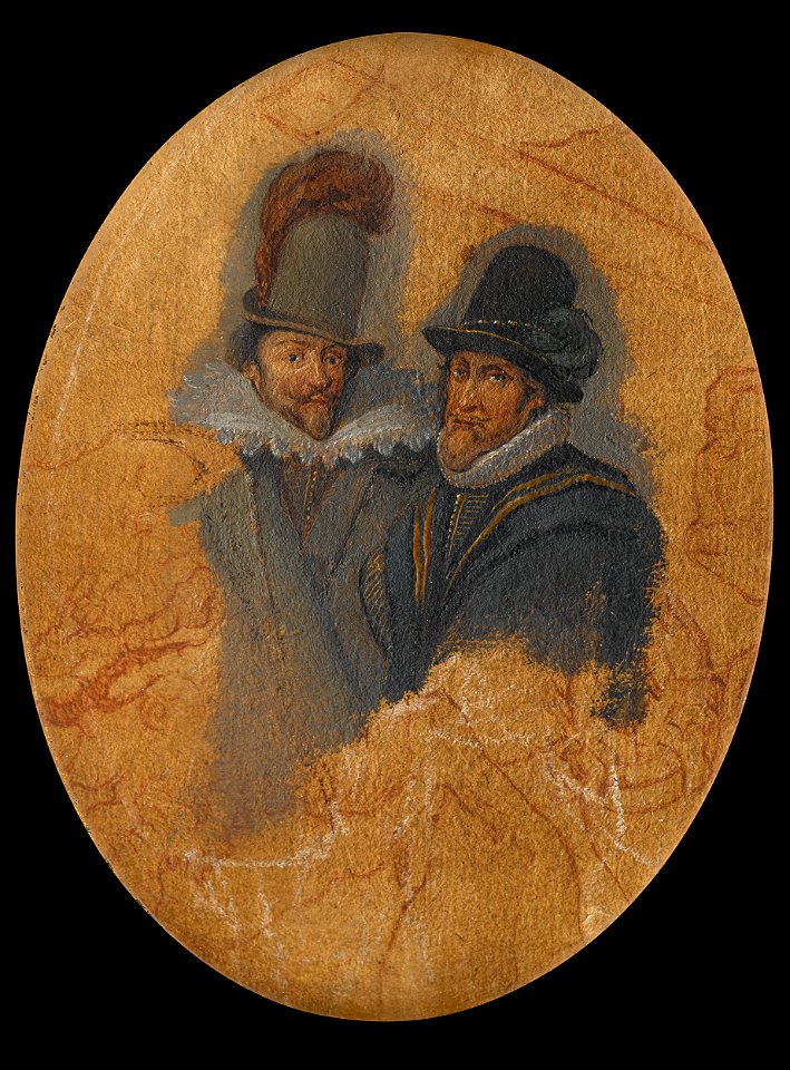 Portret van de prinsen Maurits (1567-1625) en Frederik Hendrik (1584-1647) Rijksmuseum SK-A-1776
