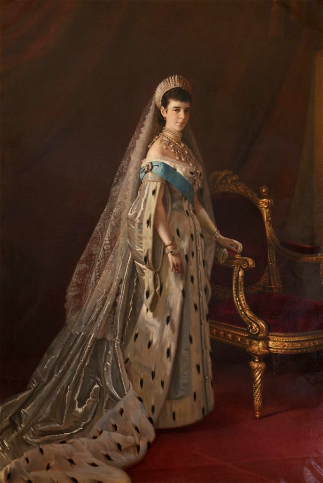 Portrait of Maria Fyodorovna - Vassily Pavlovich Khudoyarov - Golestan Palace