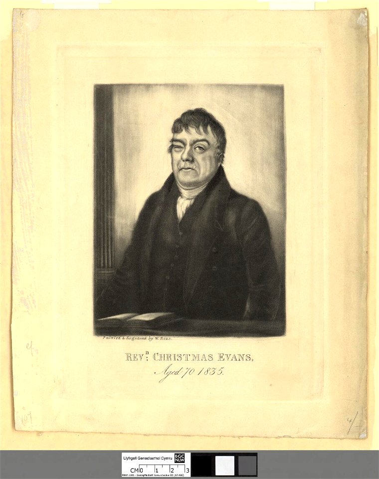 Portrait of Revd. Christmas Evans, aged 70, 1835 (4670673)