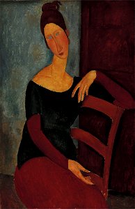 Portrait-of-the-Artist's-Wife 1918 Amedeo Modigliani. Free illustration for personal and commercial use.