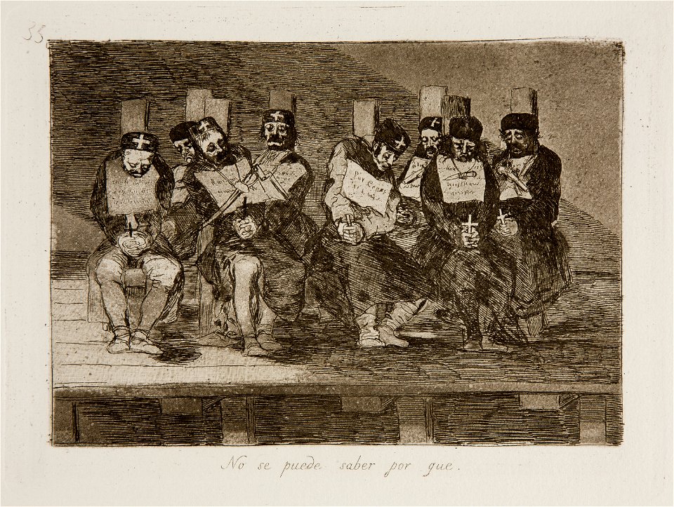 Prado - Los Desastres de la Guerra - No. 35 - No se puede saber por que