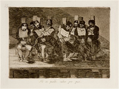 Prado - Los Desastres de la Guerra - No. 35 - No se puede saber por que