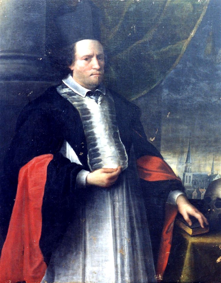 Portret van Kanunnik Jan De Wint (gest. 1 oktober 1696) van het kapittel van de kerk van Onze-Lieve-Vrouw over-de-Dijle