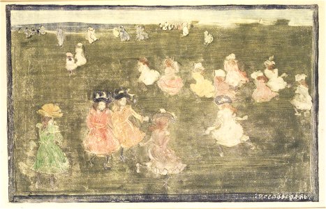Brooklyn Museum - Children at Play - Maurice Brazil Prendergast - overall