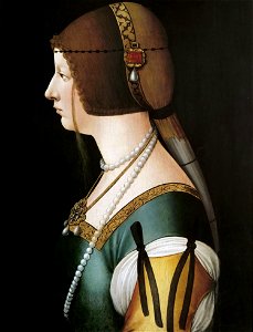 Ambrogio de Predis (workshop) - Bianca Maria Sforza (Kunsthistorisches Museum Wien)FXD