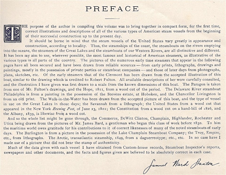 Preface by S.A. Stanton