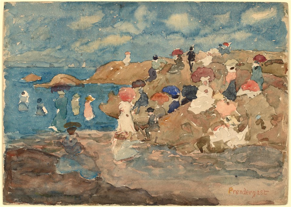 Revere Beach by Maurice Brazil Prendergast, c. 1896