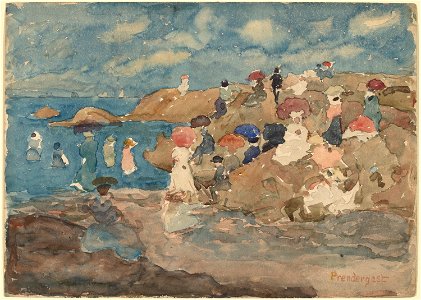 Revere Beach by Maurice Brazil Prendergast, c. 1896