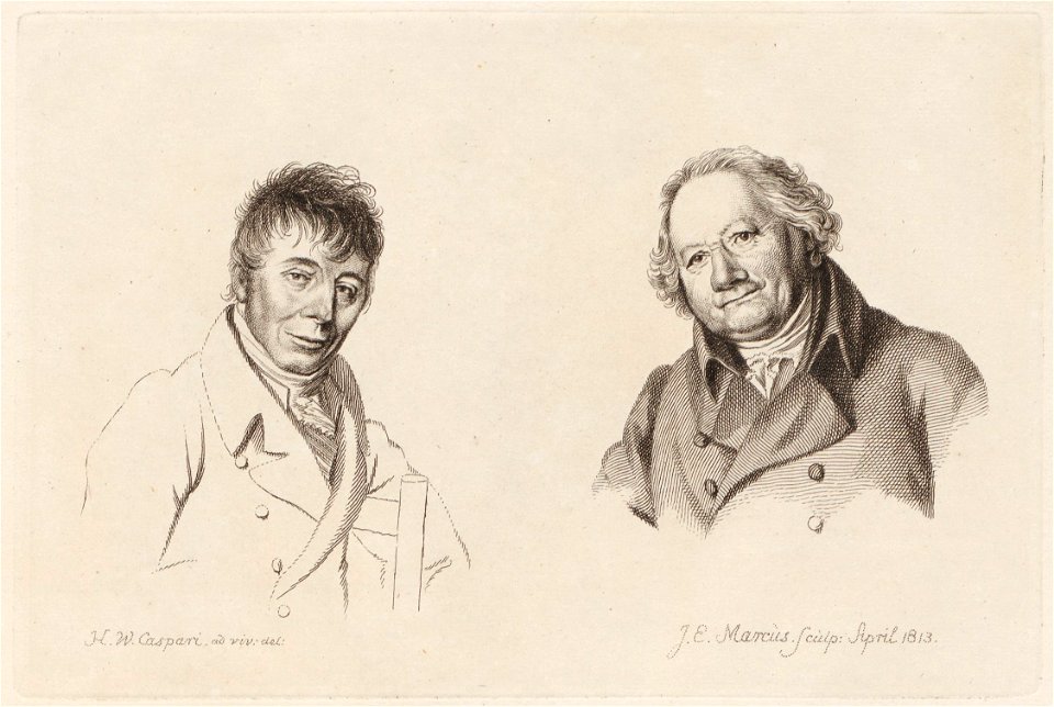 Portretstudie van Dupré en Gabriël, objectnr A 12587