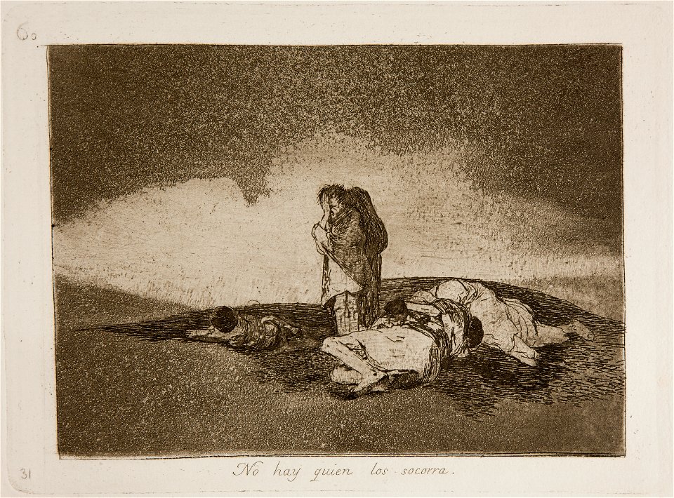 Prado - Los Desastres de la Guerra - No. 60 - No hay quien los socorra