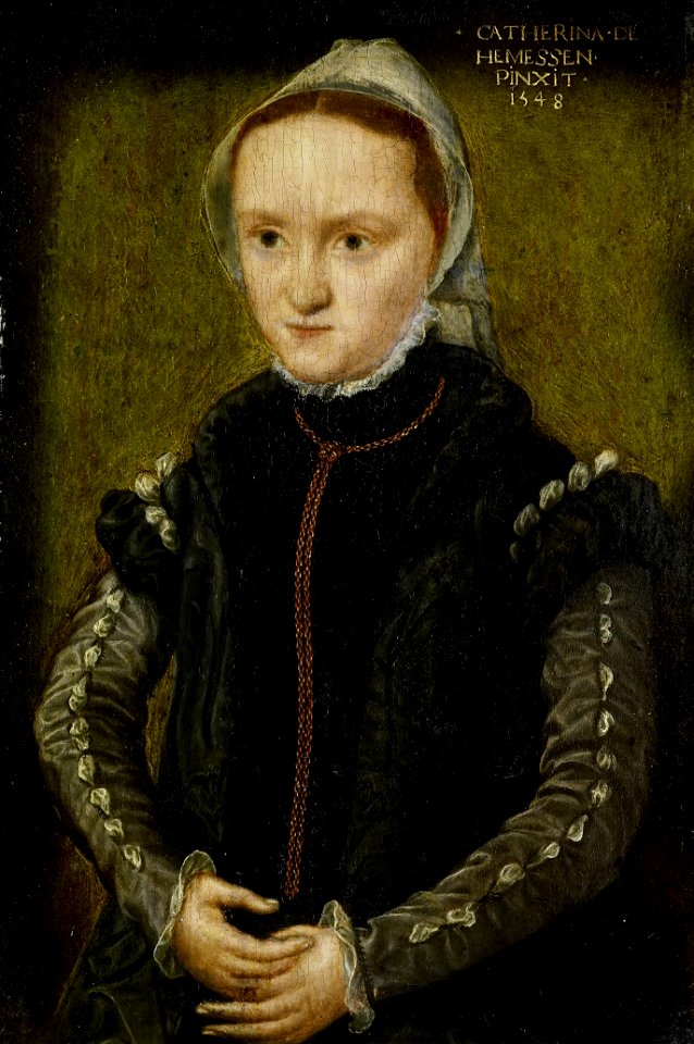 Portret van een vrouw, waarschijnlijk een zelfportret Rijksmuseum SK-A-4256
