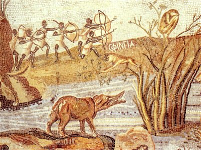 Praeneste - Nile Mosaic - Section 2 - Detail