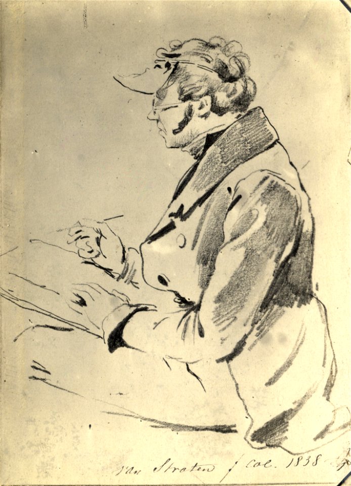 Portret van Bruno van Straaten (1786-1870) door Pieter van Loon