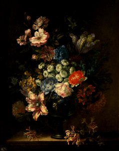 Previously attributed to Jean-Baptiste Monnoyer (1636-99) - Still-Life with Flowers in a Vase - RCIN 407217 - Royal Collection