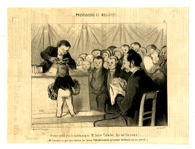 Premier grand prix de mathématique, Mr Isidore Cabuchet... (First prize for mathematics, Mr Isidore Cabuchet....) (BM 1910,0324.122)