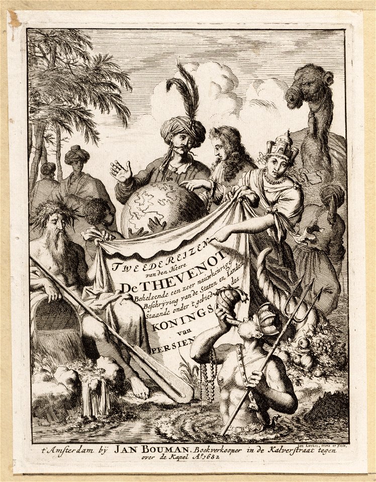 Prent Tweede reizen van den Heere De Thevenotbrbrbig'Identificatie'bigTitelTitelprent Tweede reizen van den Heere De Thevenot, objectnr A 19631