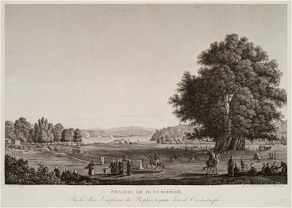 Prairie de Buyuk-Déré; Sur la rive européenne du Bosphore, à quatre lieus de Constantinople - Melling Antoine Ignace - 1819