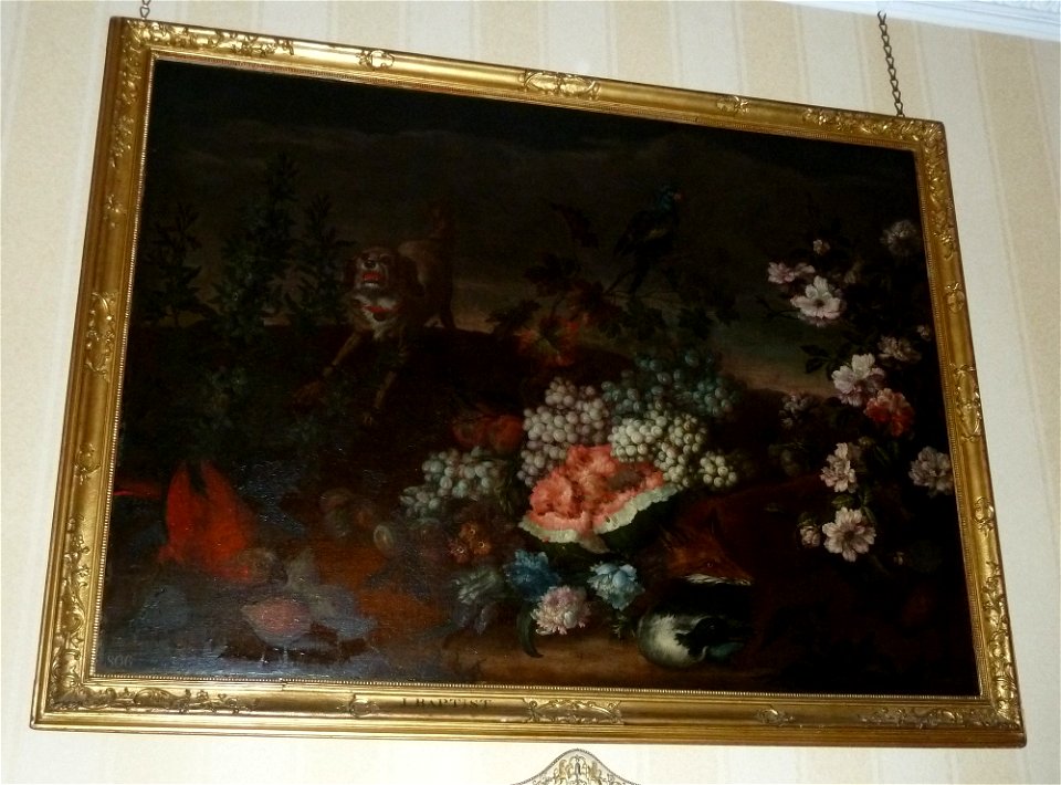 Previously attributed to Jean-Baptiste Monnoyer (1636-99) - Still Life with Fruit, Flowers and Animals - RCIN 405179 - Royal Collection