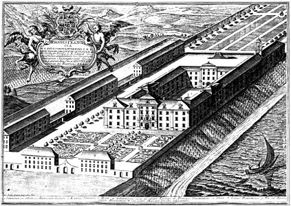 Priesterseminar Meersburg Kupferstich 1739