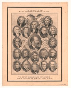 Presidential inauguration, 1881 - H.A. Thomas, Lith. 118 Fourth Av. N.Y. LCCN2012648903